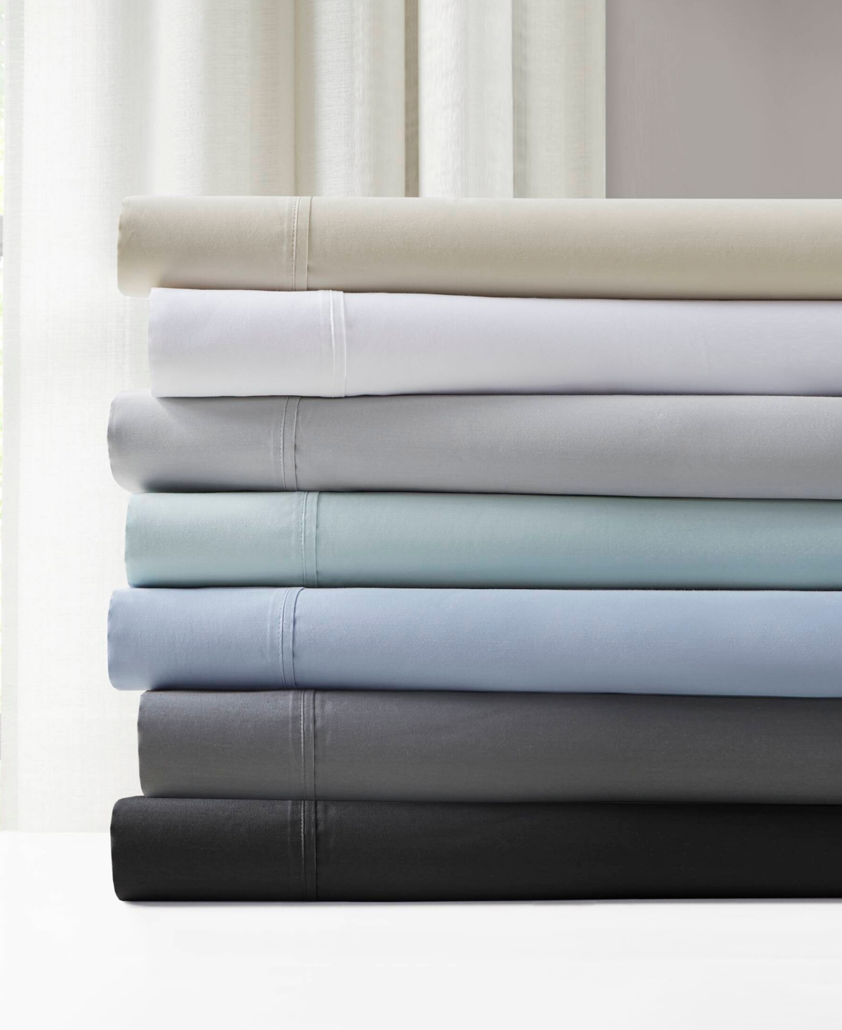 Madison Park 1500 Thread Count Cotton Blend 4-pc. Sheet Set, California King In Black