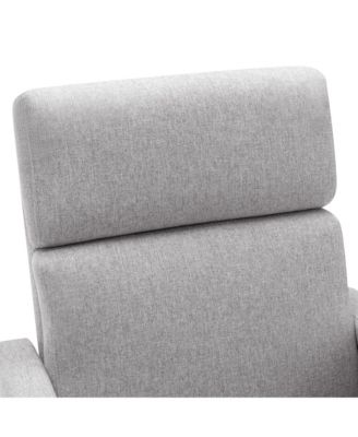 Plush Rocker Nursery Chair Glider Swivel Recliner for Comfortable Seating