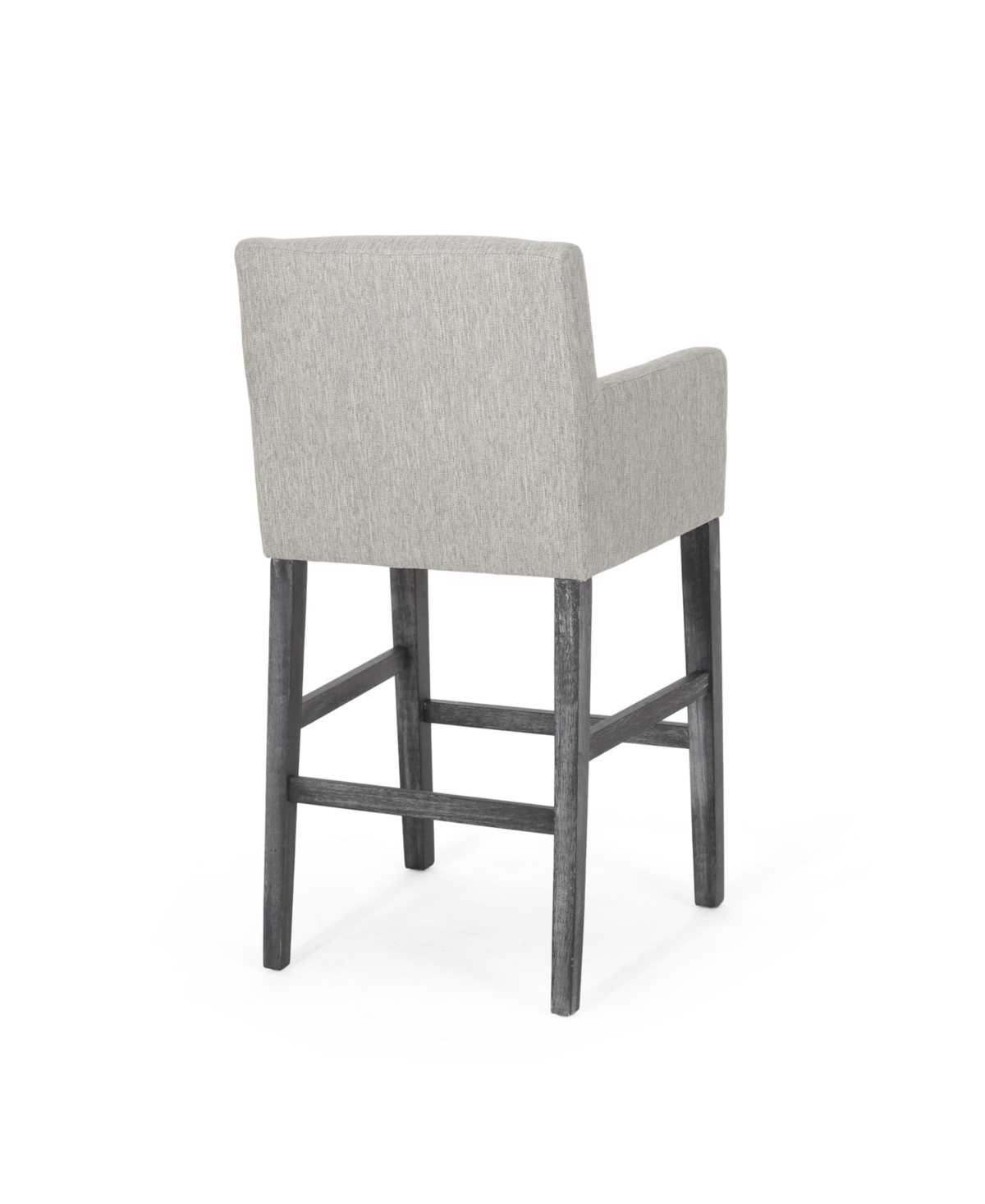 Streamdale Furniture Set Of 2 Upholstered 30.5 Inch Counter Stools - Light Gray/Gray