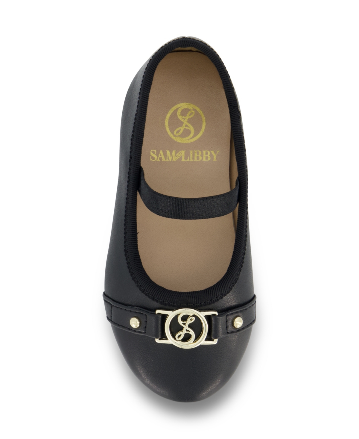Shop Sam & Libby Toddler Girls Candice Sadie Iconic Ballet Flat In Black