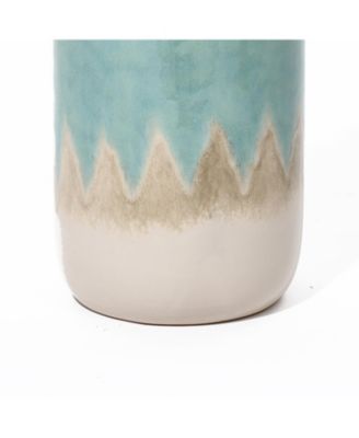 Ocean Ombre Stoneware Vase