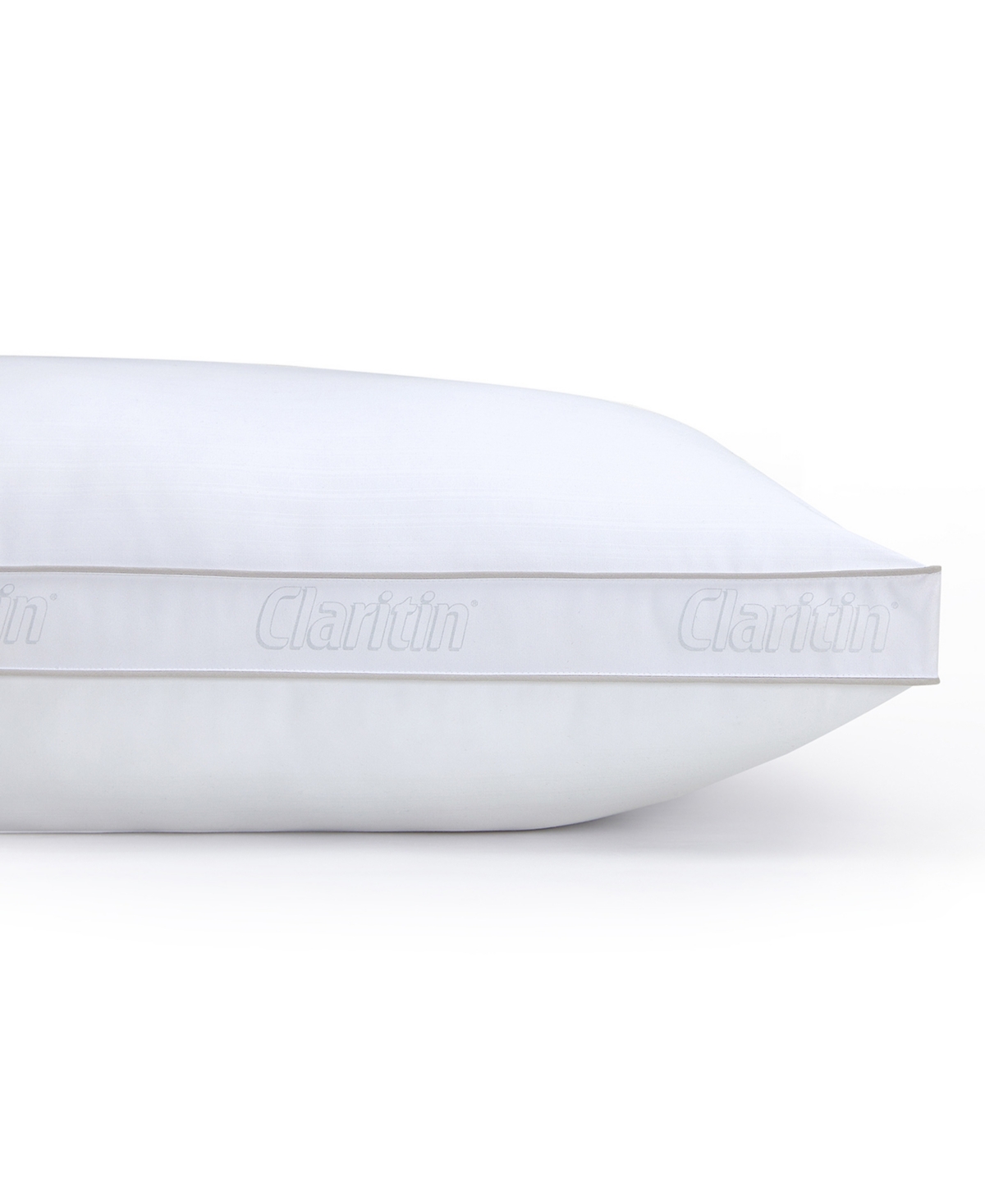 Claritin Ultimate Allergen Barrier Firm Density Gusset Pillow, Standard/queen In White
