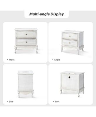 Pallantium Classical 24" Tall 2 - Drawer End Table