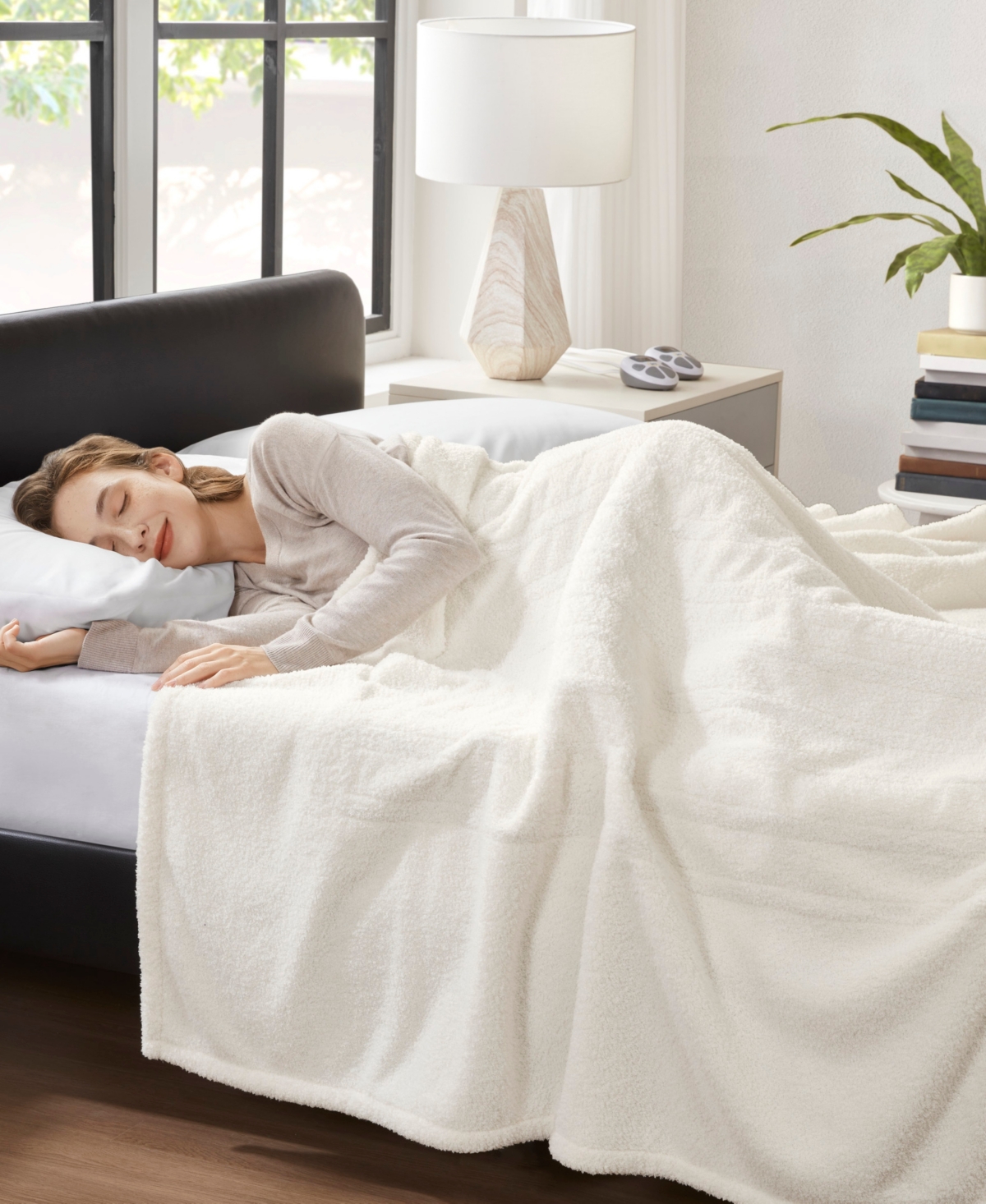 Serta Dream Soft Heated Blanket, Twin In Ivory