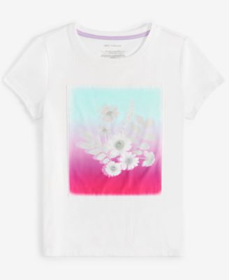Epic Threads - Little & Big Girls Shadow Floral Graphic T-Shirt