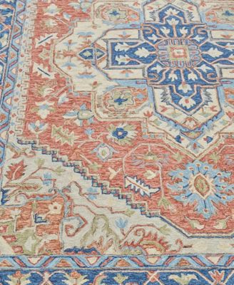 Exquisite Rugs Richmond Serapi 6799 Rug Collection In Red,blue