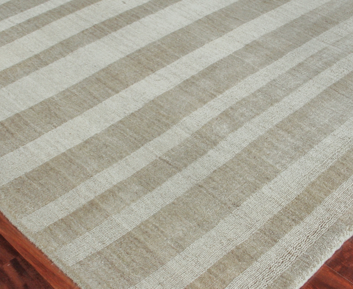 Exquisite Rugs Robin Stripe 3784 Area Rug, 6' X 9' In Taupe