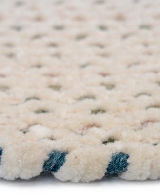 Dramatic Static 0027 2'3"x9' Oval Runner Area Rug