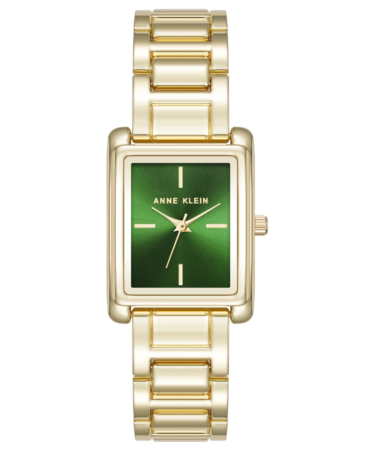 Women's Quartz Contemporary Green and Gold-Tone Alloy Metal Watch, 24mm - Green/Gold-Tone
