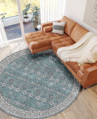 Hatay Washable HY8 8'x8' Round Area Rug