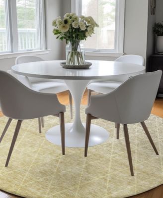 Lazio Washable LZ2 8'x8' Round Area Rug