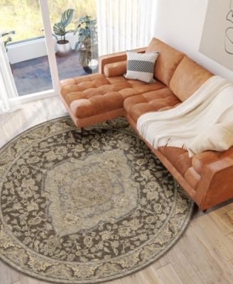 Hatay Washable HY3 8'x8' Round Area Rug