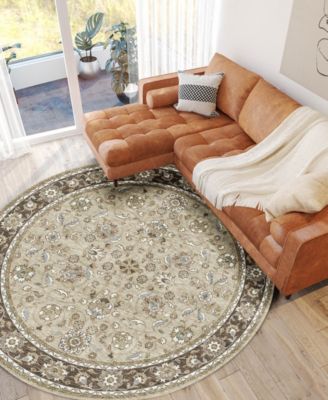 Hatay Washable HY1 8'x8' Round Area Rug