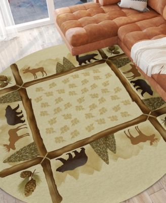 Excursion Washable EX2 8'x8' Round Area Rug