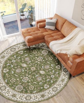 Hatay Washable HY1 8'x8' Round Area Rug