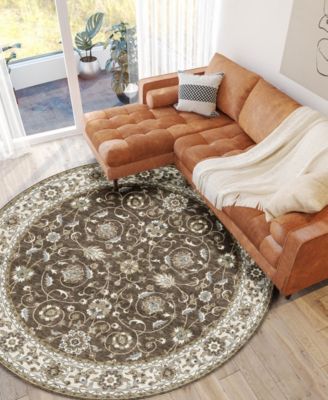 Hatay Washable HY1 8'x8' Round Area Rug