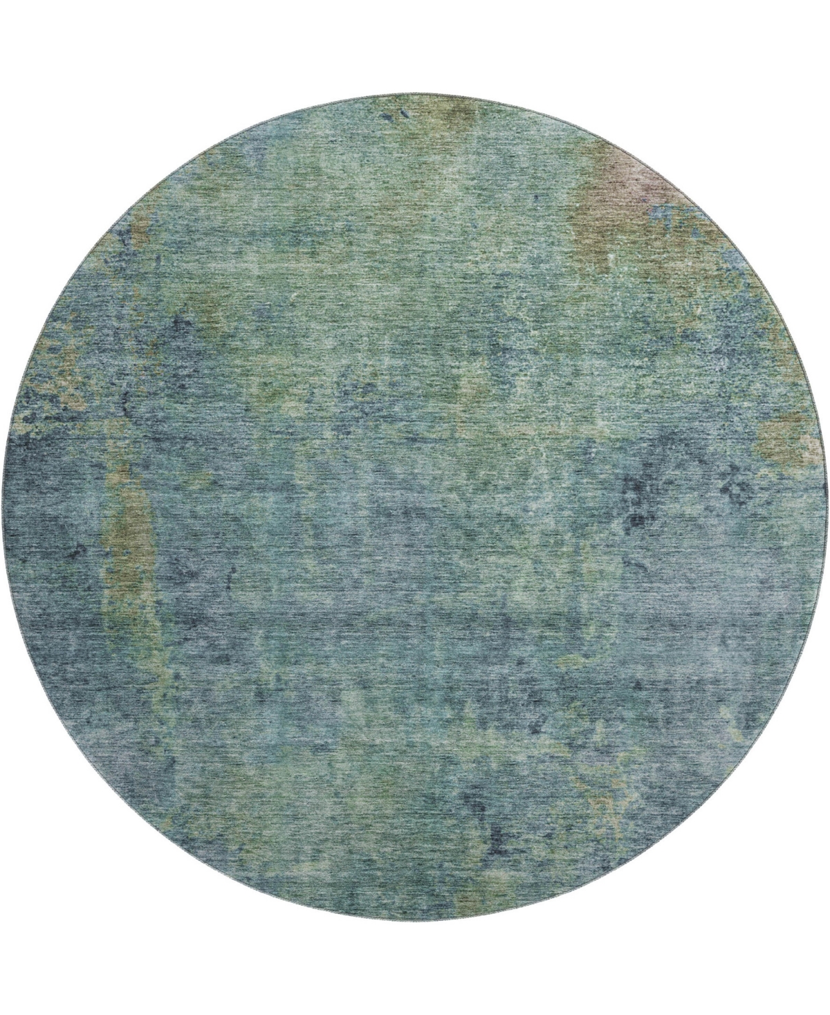 Dalyn Trevi Washable Tv9 8'x8' Round Area Rug In Blue