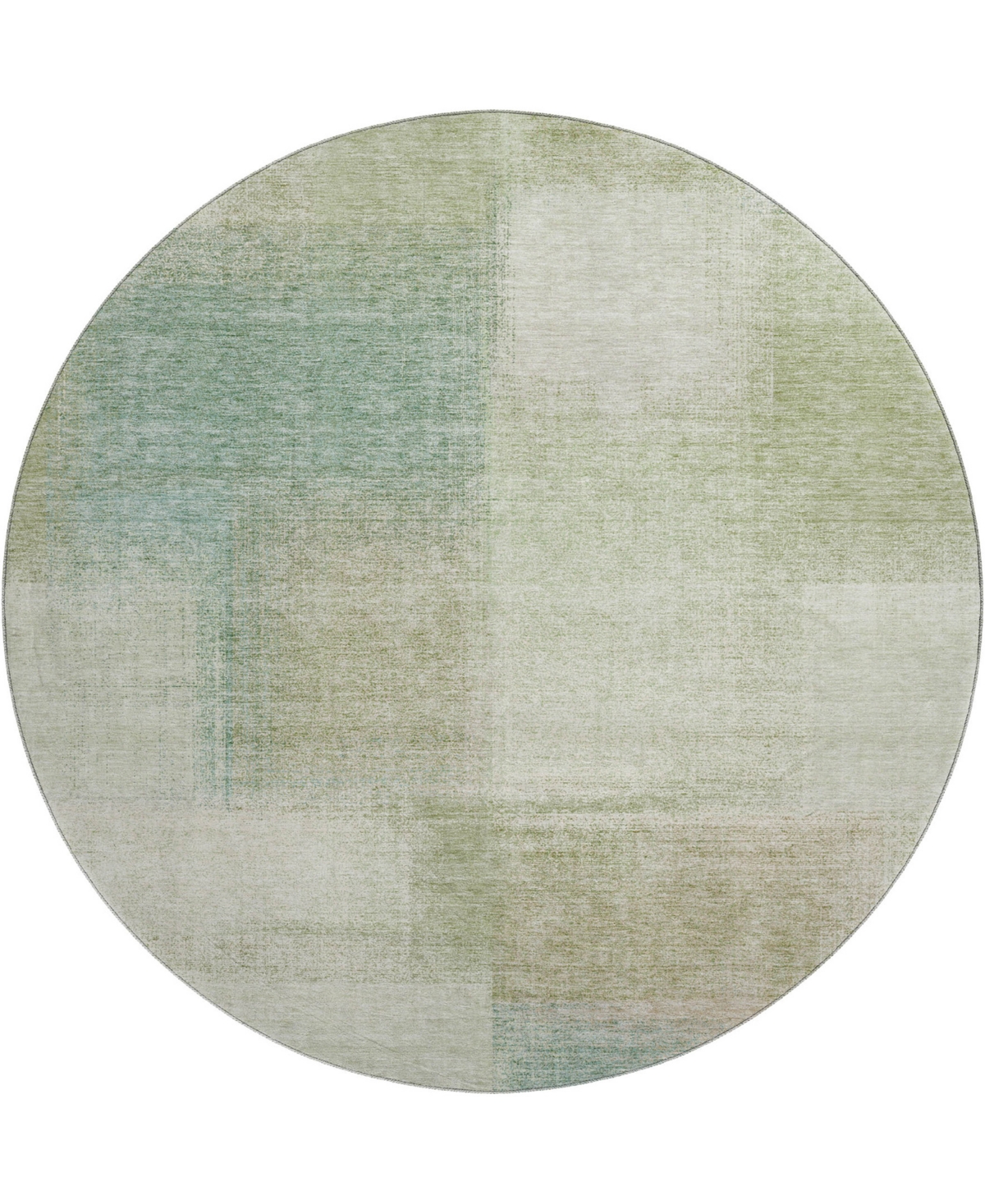 Dalyn Trevi Washable Tv10 8'x8' Round Area Rug In Moss