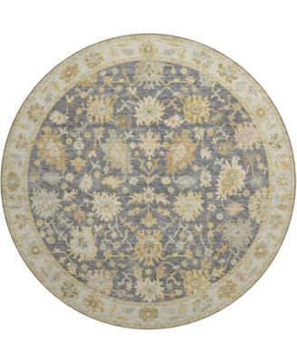 Hatay Washable HY2 8'x8' Round Area Rug