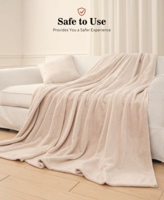 Heated Flannel Blanket, King