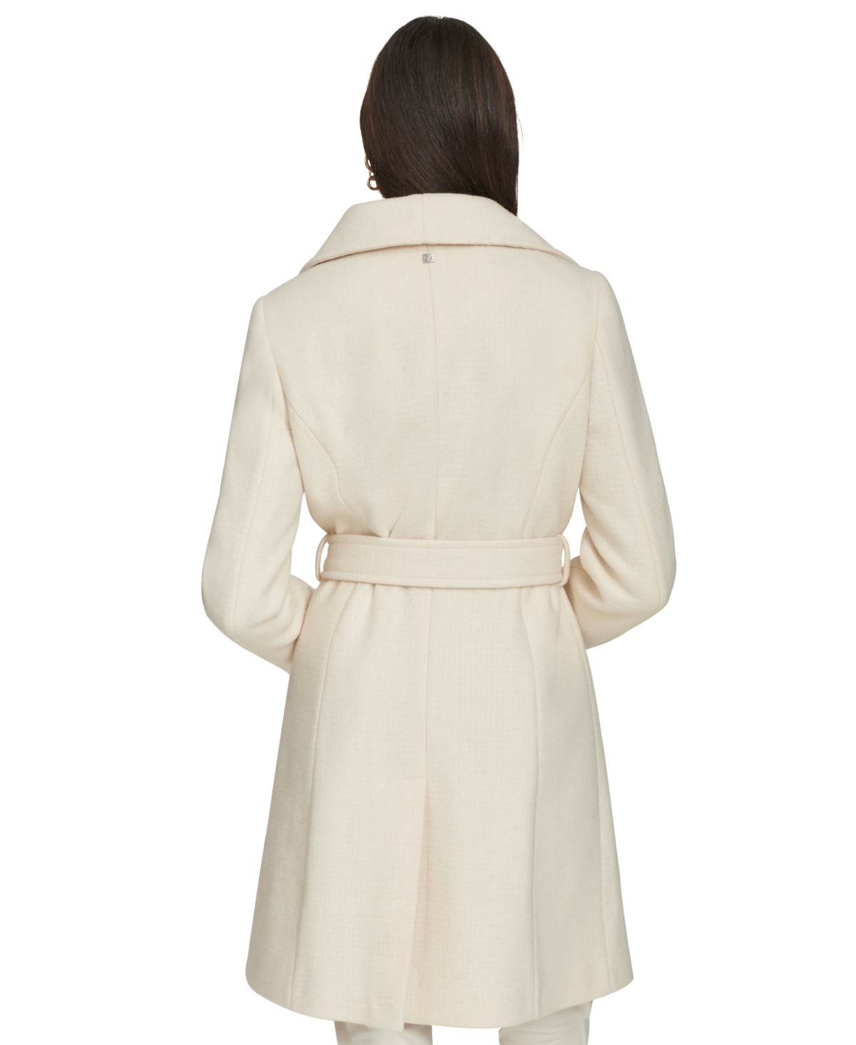 Calvin Klein Women's Double-Breasted Belted Coat