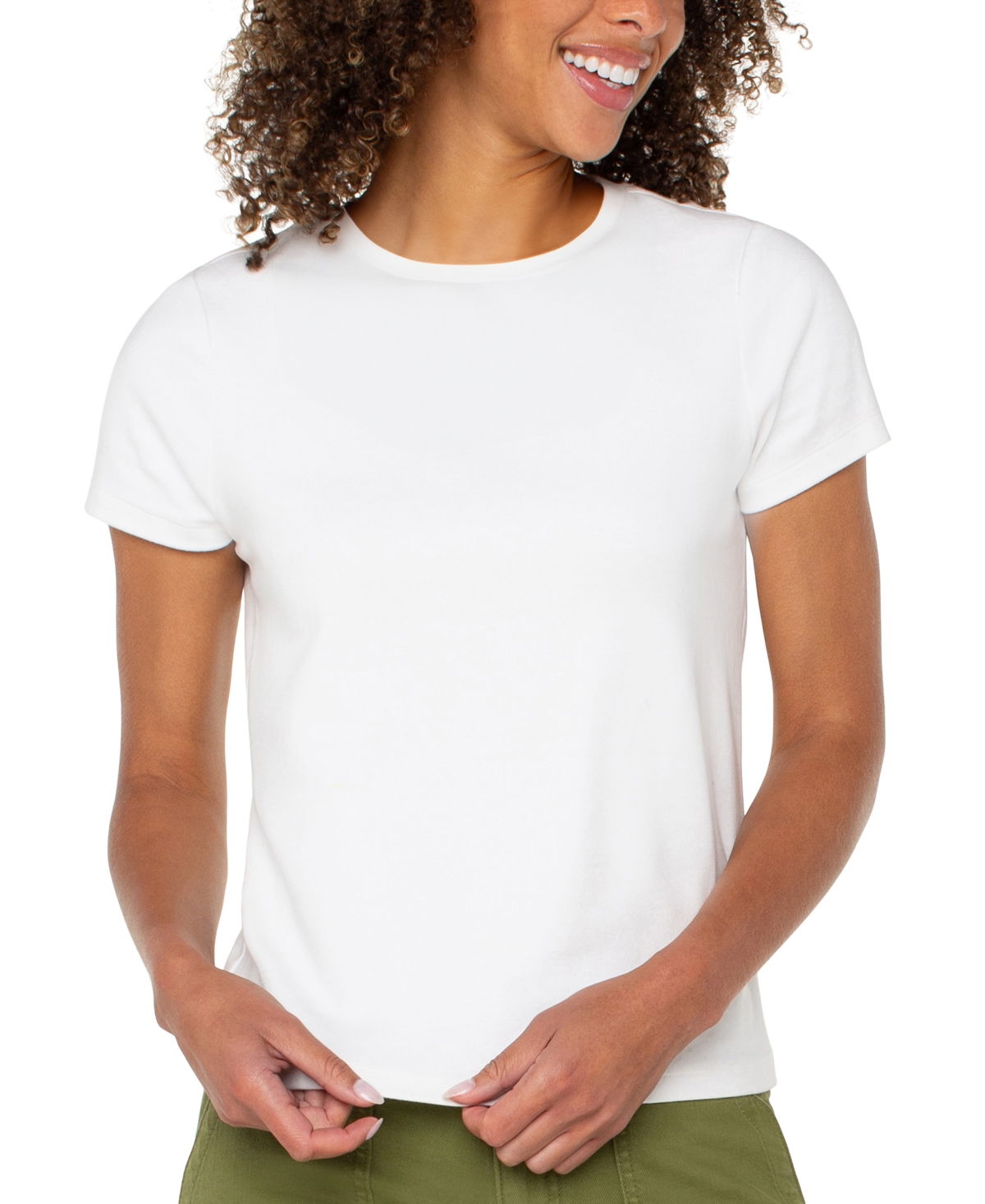 Liverpool Los Angeles Crewneck Tee In White