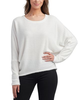 BCX - Juniors' Mohair Dolman-Sleeve Scoop-Neck Top