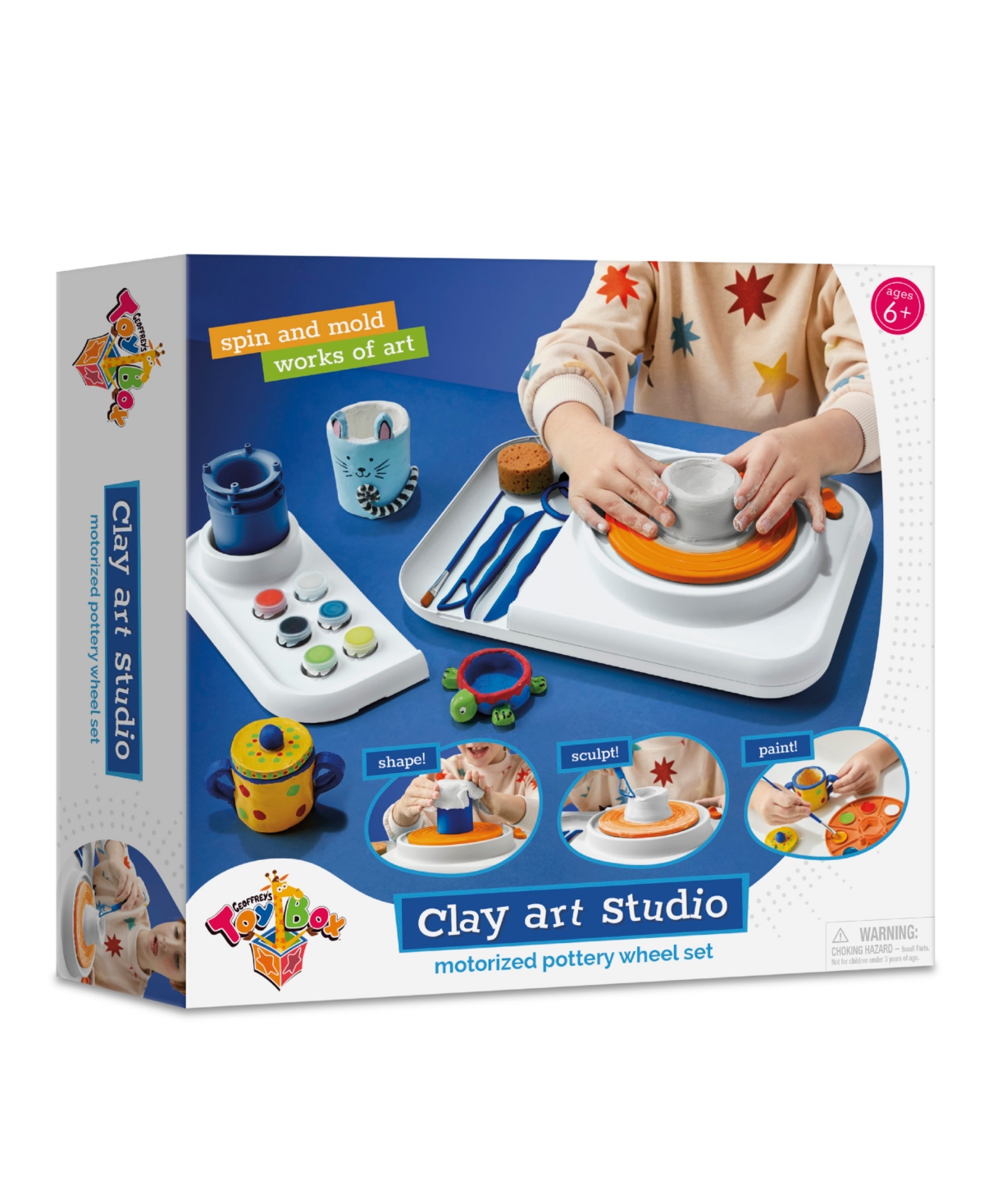 Geoffrey's Toy Box Motorized Pottery Wheel Clay Art Studio Set In No Color