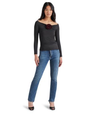 Steve Madden - Women's Rosetta Off-The-Shoulder Top