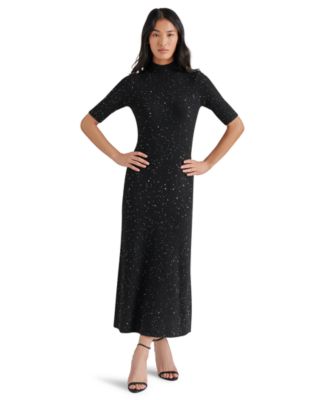 Steve Madden - Women's Pernille Sequined Maxi Sweater Dress