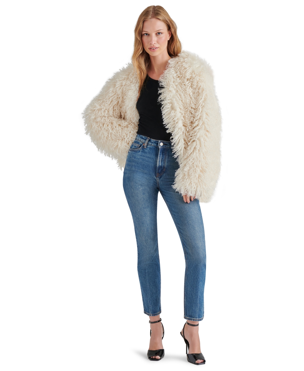 Steve Madden Women's Leites Faux-Fur Jacket
