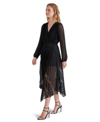 Women's Ari Lace Pleated Handkerchief-Hem Dress