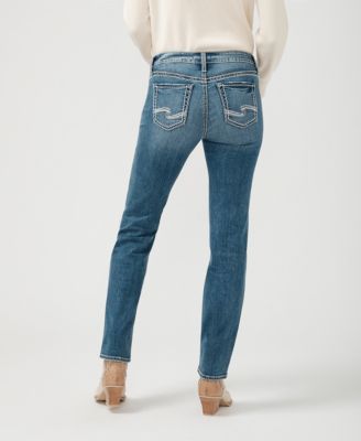 Women's Suki Mid Rise Curvy Fit Straight Jeans
