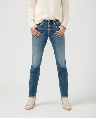 Women's Suki Mid Rise Curvy Fit Straight Jeans