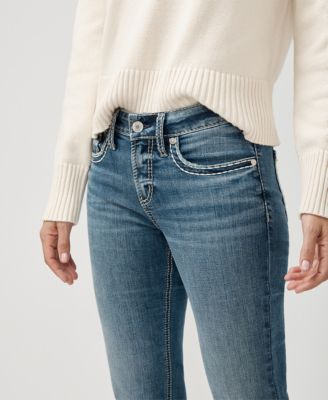 Women's Suki Mid Rise Curvy Fit Straight Jeans