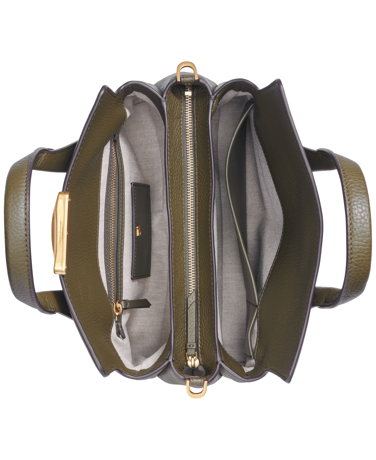 Donna Karan Amagansett Soft-Rolled Leather Satchel with Sculpted Magnet Closure