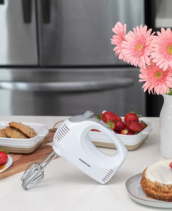 OVENTE 5-Speed Ultra Power Hand Mixer with Free Storage Case HM151W - White - No Size