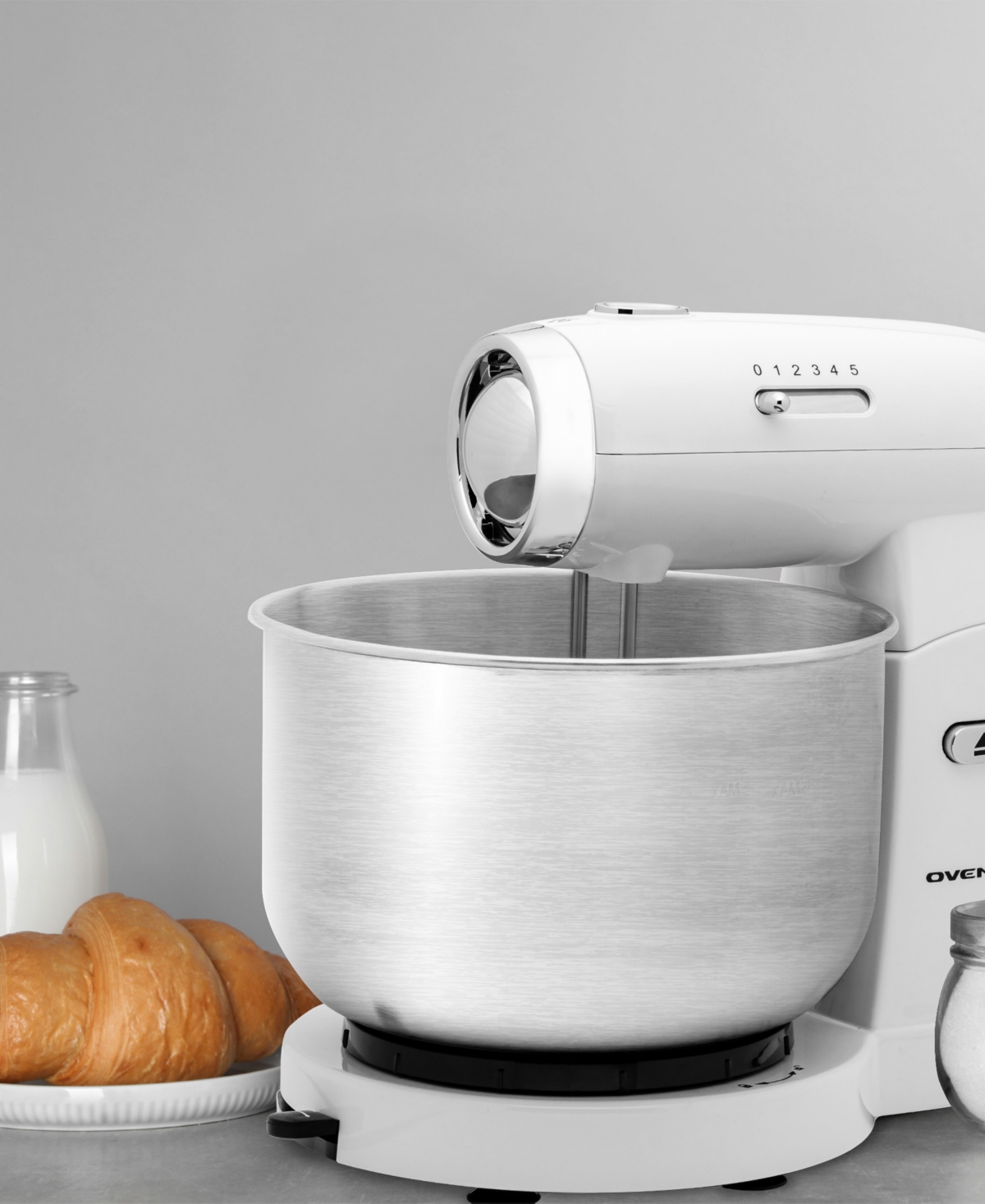 Ovente Electric Kitchen Stand Mixer with 3.5-Quart Removable Stainless Steel Mixing Bowl