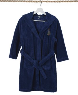 Christmas Tree Kids Super Plush Double Brushed Hooded Bathrobe