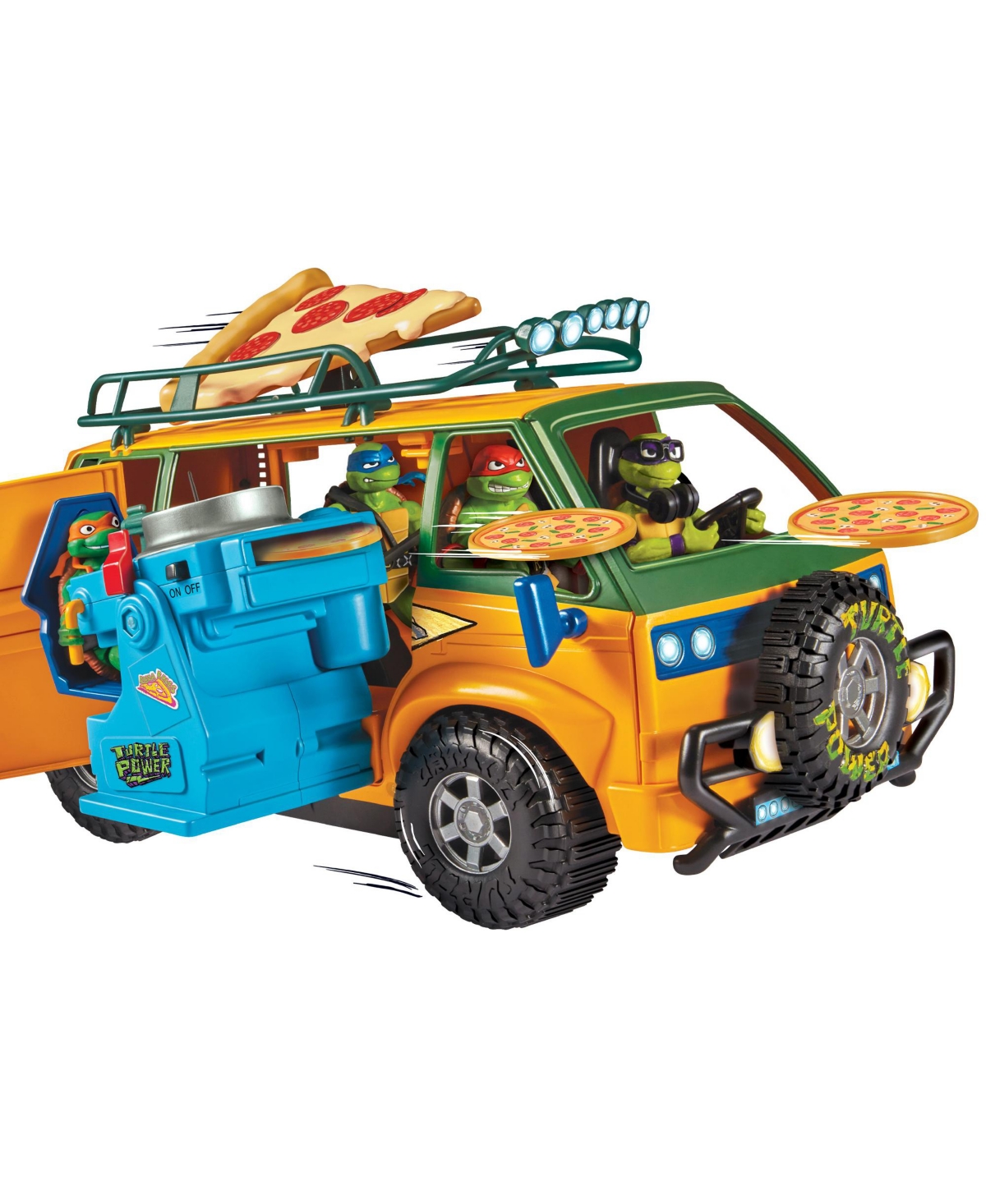 Teenage Mutant Ninja Turtles Tmnt Movie Pizza Van With Pizza Throwing Action In Multi