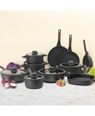 Leo Stone+ Nonstick Ceramic 11" Saute Pan with Lid 2-handle Recycled, 5qt