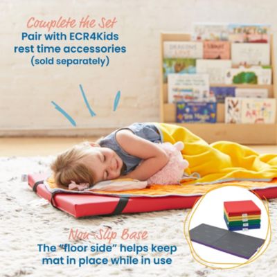 SoftZone Folding Rainbow Rest Mats, Assorted, 5-Piece