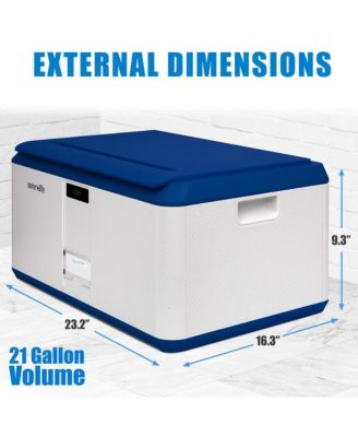 Security Locking Storage Container Bin, 21 Gallon Capacity