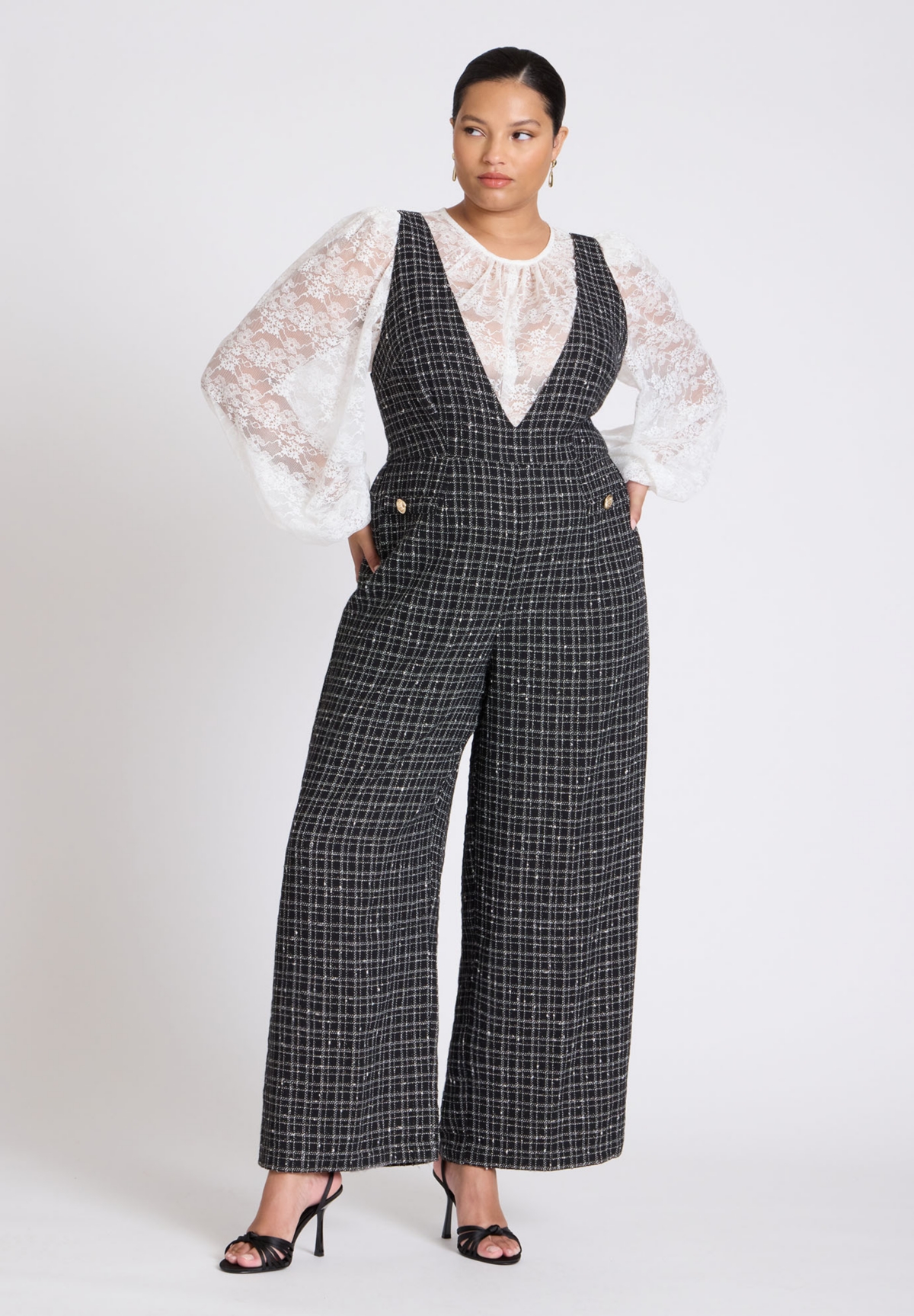 Eloquii Plus Size Romantic Lace Top