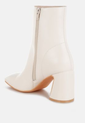 Womens Bruna Square Toe Ankle Boots