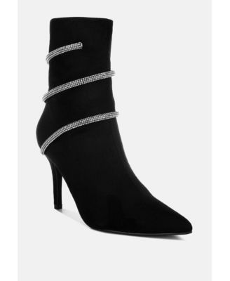 Roda Rhinestone Wrap-Around Stiletto Boots