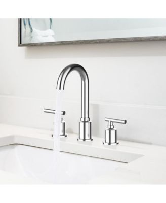 Bathroom Faucet, Bathroom Sink Faucet, 8 Inch Bathroom Faucet for Sink 3 Hole with Stainless Steel Pop-up Drain for Your Bathroom