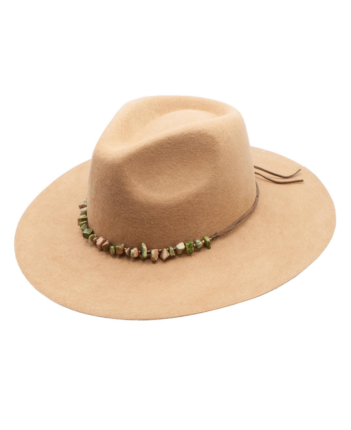 Jules Wool Felt Adjustable Wide Brim Hat - Medium Beige