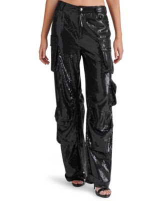 Women's Duo Sequin Relaxed Cargo Pants