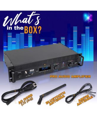 2-Channel Bluetooth Pro Audio Amplifier With Rack Mount & Bridge Mode, 2000 Watt